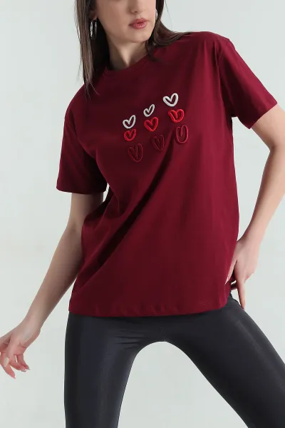 bordo-nakis-islemeli-suprem-kadin-tisort-354486