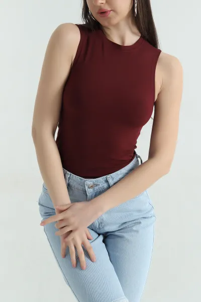 bordo-oysho-kumas-kolsuz-bluz-359572