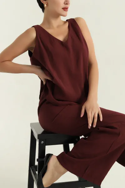 bordo-pantolon-bluz-modal-kadin-ikili-takim-362252