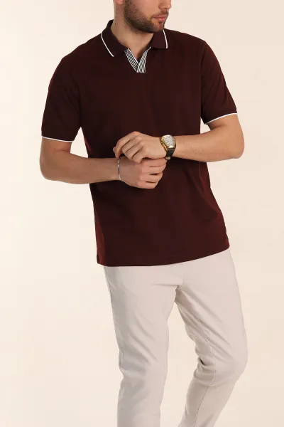 bordo-regular-fit-polo-yaka-erkek-tisort-338470