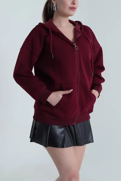 bordo-sardonlu-uc-ip-fermuarli-kadin-sweat-484567