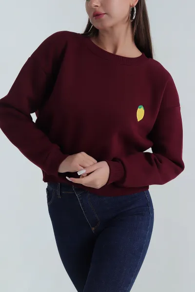 bordo-sardonlu-uc-iplik-kadin-sweat-387824