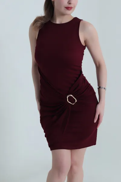bordo-tokali-kolsuz-kristal-kadin-elbise-458383