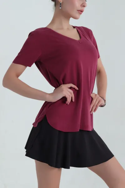 bordo-v-yaka-modal-kadin-tisort-381276