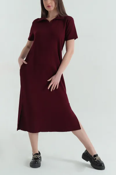 bordo-yakali-cepli-oysho-kumas-elbise-358932