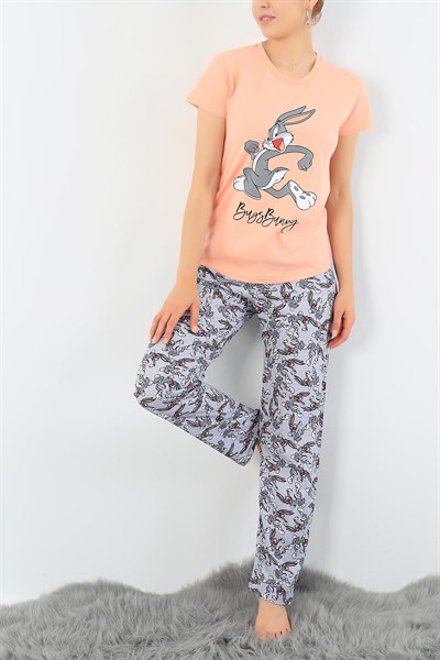 Bugs Bunny Baskılı Bayan Pijama Takımı 33012