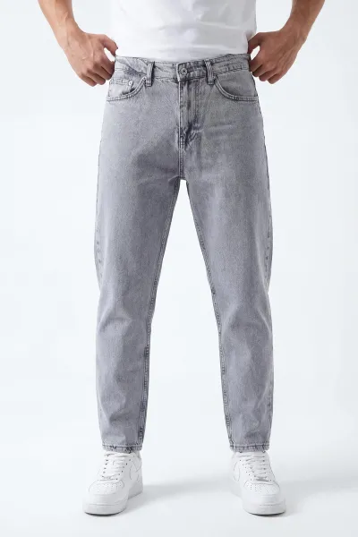 Gri Boyfriend Erkek Kot Pantolon 430844