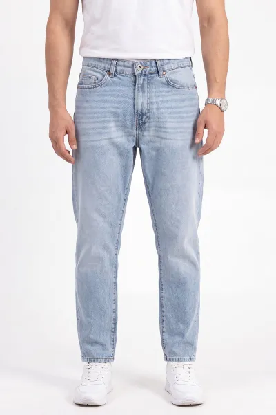 Buz Mavisi Boyfriend Erkek Kot Pantolon 472174