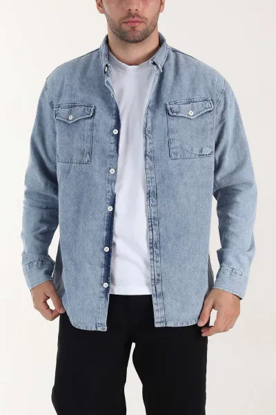 buz-mavisi-relaxed-fit-cift-cep-detayli-asit-yikamali-erkek-kot-gomlek-400005