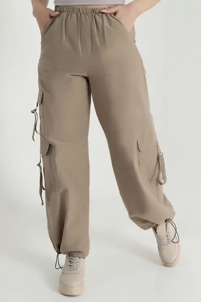 Camel Kargo Cepli Paça Lastikli Paraşüt Pantolon 468516