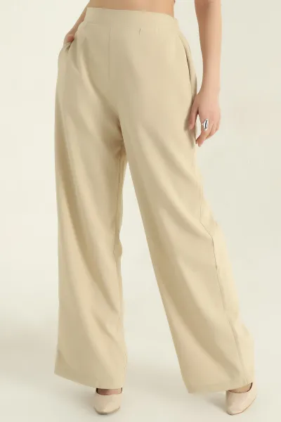 Camel Palazzo  Poliviskon Kadın Pantolon 355235