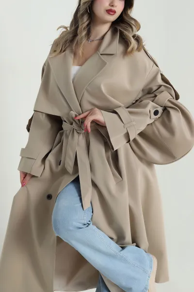 Camel Poliviskon Kadın Trençkot 492268