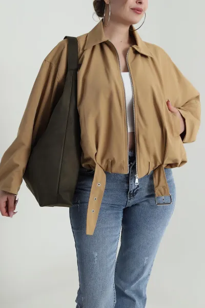 Camel Tokalı Kadın Trençkot 486070