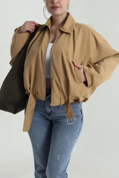 Camel Tokalı Kadın Trençkot 486070