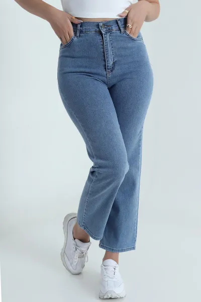 Cepli Likralı Boyfit Kadın Kot Pantolon 482573