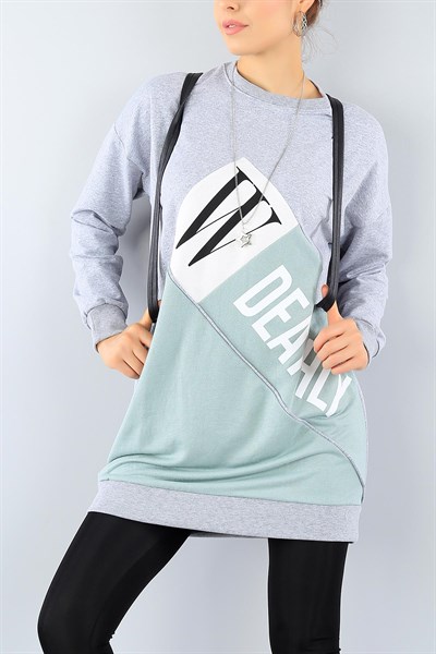 Çift Renk Tasarımlı Tunik 38596