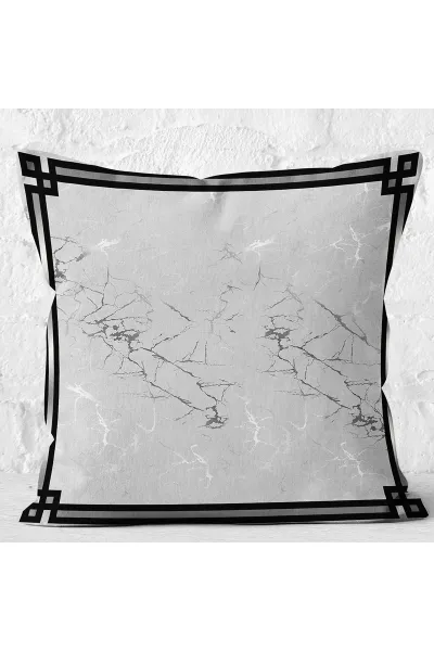 43x43 Dijital Baskılı Fermuarlı Modern Kırlent Kılıfı 308779
