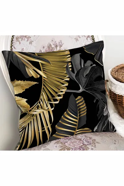 43x43 Dijital Baskılı Fermuarlı Modern Kırlent Kılıfı 308715