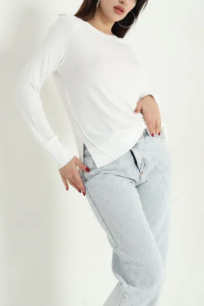 Çilek Kumaş Likralı Bluz 339267