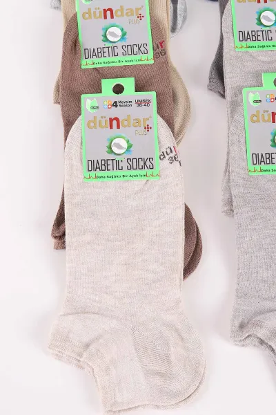 Çoklu Renk 12'li Unisex Dört Mevsim Bambu Patik Çorap (36-40) 465601