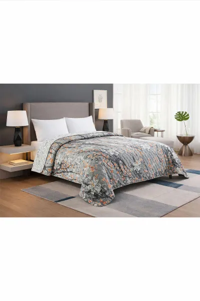 Çoklu Renk 160x220 Cm Bella Home Aden Tek Kişilik Çok Amaçlı Yatak Örtüsü 474839