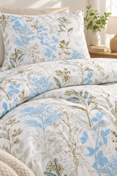 Çoklu Renk 160x220 Cm Bella Home Tek Kişilik Lastikli Çarşaf Nevresim Takımı 491121