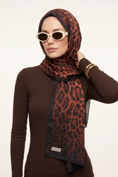 Bordo 180x70 Cm Our Fashion Dijital Baskılı Desenli Soft Şal 488573