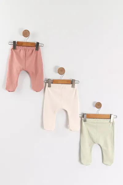 Çoklu Renk (3-6 Ay) Sticking Toghether Baskılı Kız Bebek Tek Alt 468931