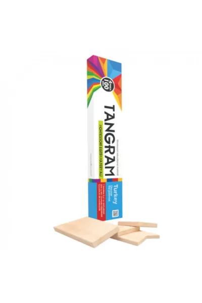Tangram Eğitim Materyali 4 Parça 100 Şekil 342387