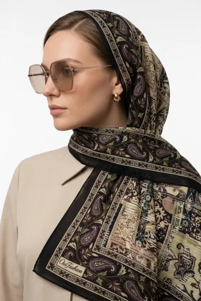Çoklu Renk 75x180 Cm Our Fashion Dijital Baskılı Desenli Soft Şal 408644
