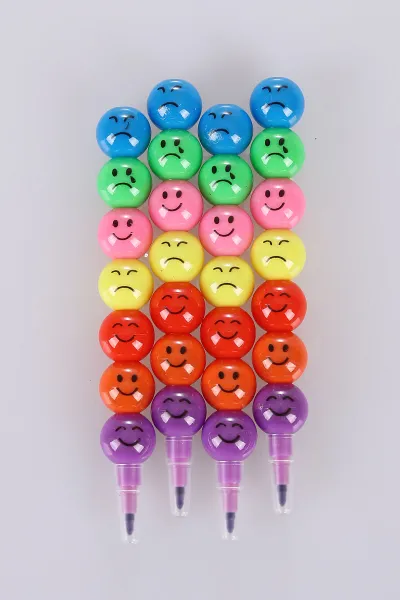 Çoklu Renk Emojili Yumurtlayan Keçeli Kalem 4'lü 475114