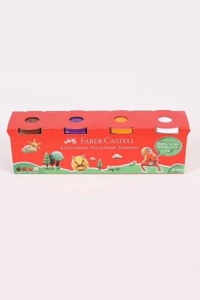 Çoklu Renk Faber-Castell 4 Renk Oyun Hamuru 384175