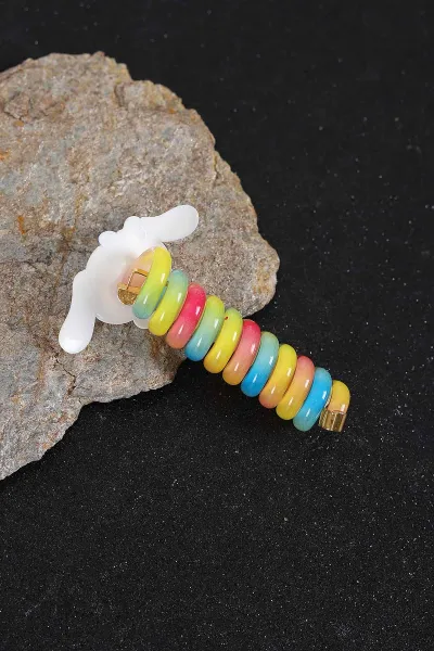 Çoklu Renk Figürlü Spiral Toka 297649