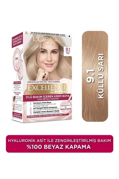 Loreal Paris Excellence Creme Saç Boyası - 9.1 Sarı Küllü 282921