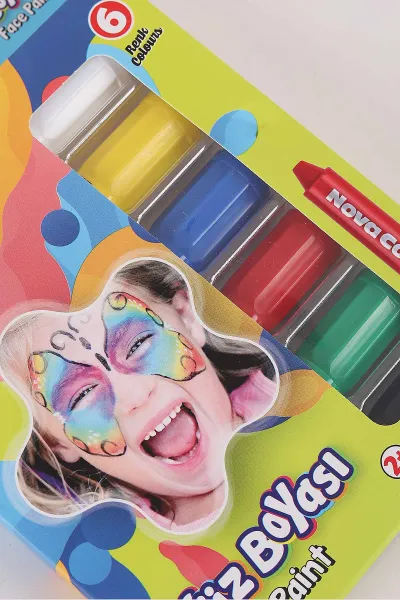 Çoklu Renk Nova Color Yüz Boyası 6'lı Set 457168