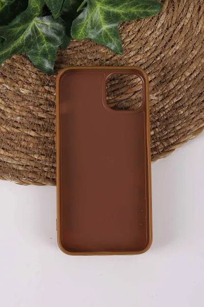 Çöl TeknoCase İPhone 13 Uyumlu Daisy Case Serisi Taşlı Vakumlu Sert Silikon Telefon Kılıfı 431025