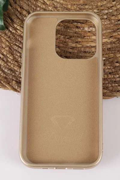 Çöl TeknoCase İPhone 14 Pro Uyumlu Viola Diamond Case Serisi Kartlıklı Lens Hediyeli Sert Silikon Telefon Kılıfı 430800