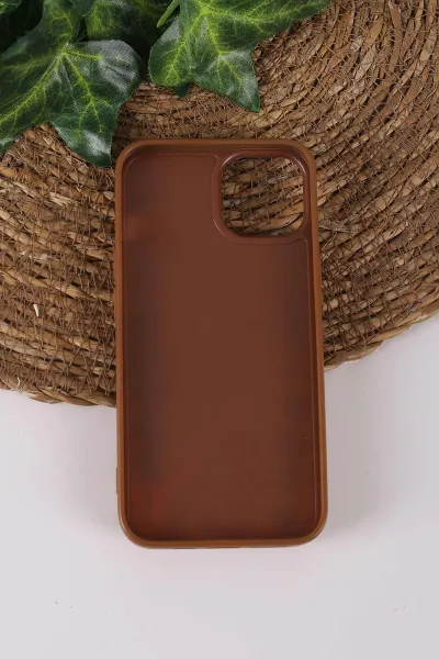 Çöl TeknoCase İPhone 14 Uyumlu Daisy Case Serisi Taşlı Vakumlu Sert Silikon Telefon Kılıfı 431040
