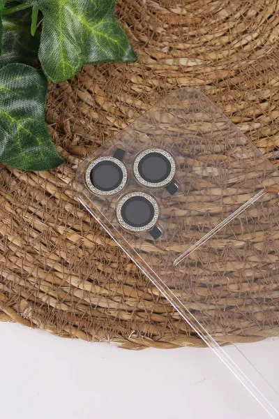 Çöl TeknoCase İPhone 15 Pro Uyumlu Viola Diamond Case Serisi Kartlıklı Lens Hediyeli Sert Silikon Telefon Kılıfı 430821