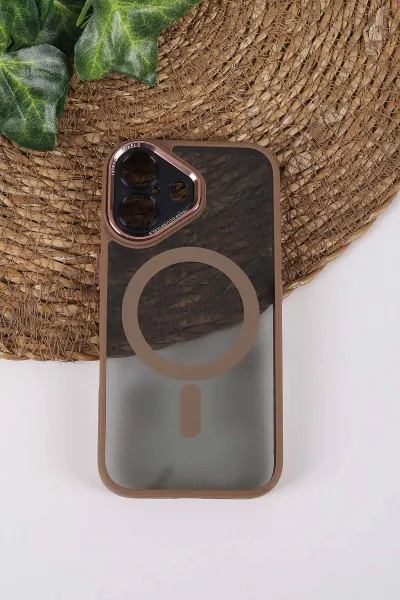 col-teknocase-iphone-16-plus-uyumlu-wesley-case-serisi-magsafe-ozellikli-transparan-sert-silikon-telefon-kilifi-430642