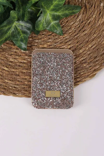 Çöl TeknoCase İPhone 16E Uyumlu Viola Diamond Case Serisi Kartlıklı Lens Hediyeli Sert Silikon Telefon Kılıfı 430851
