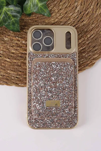 col-teknocase-iphone-17-pro-max-uyumlu-viola-diamond-case-serisi-kartlikli-lens-hediyeli-sert-silikon-telefon-kilifi-430868