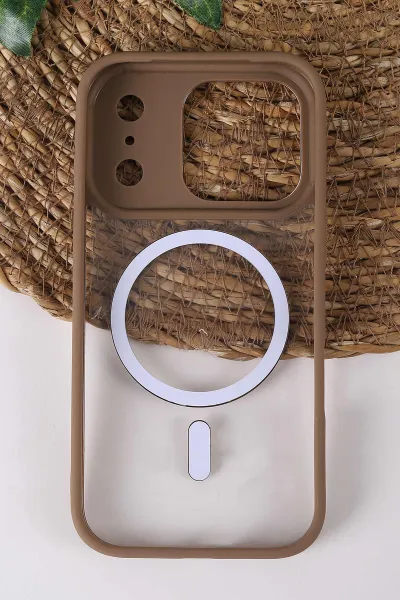Çöl TeknoCase İPhone 17 Pro Uyumlu Clear Lüx Case Serisi Lens Hediyeli Sert Silikon Telefon Kılıfı 430755