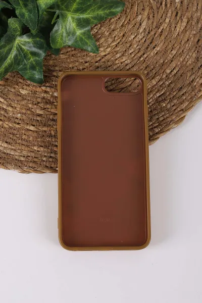 Çöl TeknoCase İPhone 7 Plus ve  İPhone 8 Plus  Uyumlu Daisy Case Serisi Taşlı Vakumlu Sert Silikon Telefon Kılıfı 431115