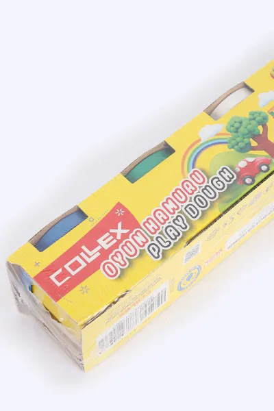 Collex 4 Renk Büyük Oyun Hamuru 384199
