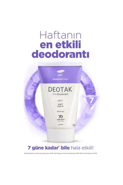 Deotak Unisex Krem Deodorant Soft 35 ml 299353