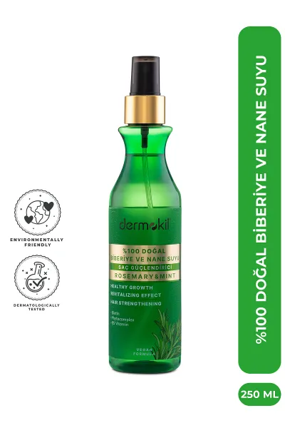 Dermokil %100 Doğal Biberiye Suyu Saç Güçlendirici Sprey 250 Ml 414770