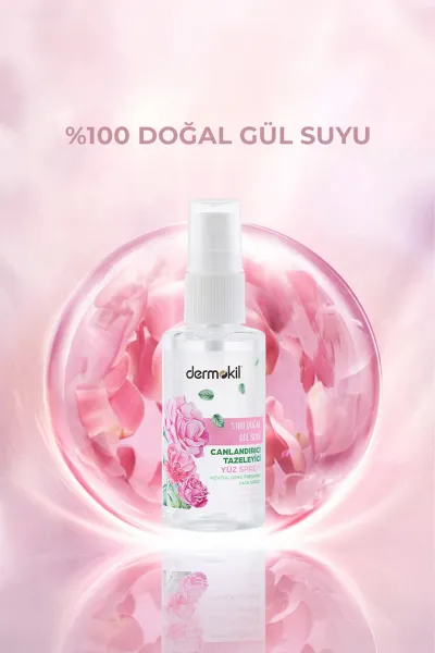 Dermokil %100 Doğal Gülsuyu Canlandırıcı Yüz Spreyi 50 Ml 438750