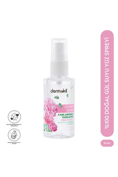Dermokil %100 Doğal Gülsuyu Canlandırıcı Yüz Spreyi 50 Ml 438750