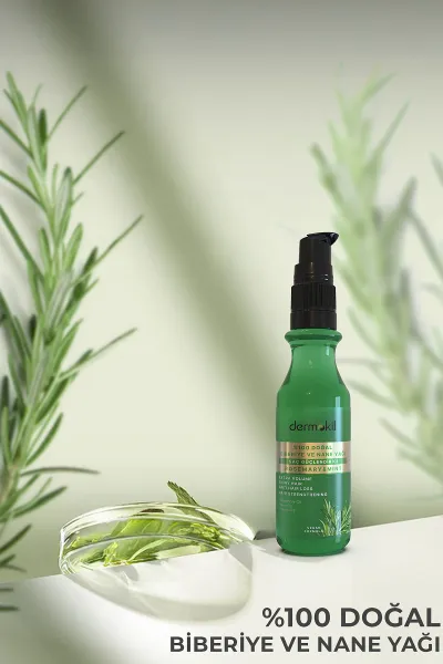 Dermokil %100 Doğal Saç Güçlendirici Biberiye ve Nane Yağı 75 Ml 414769